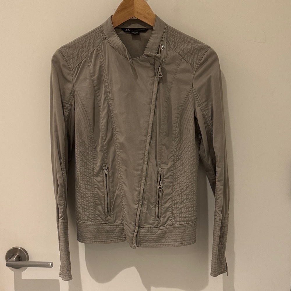 Armani Exchange Women's Beige Utility Jacket